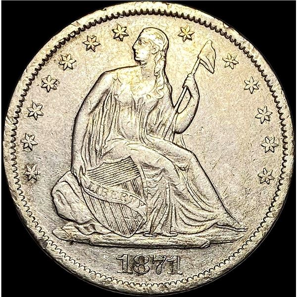 1871-S Silver Half Dollar CLOSELY UNCIRCULATED