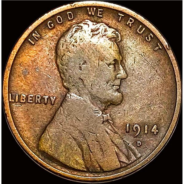 1914-D Lincoln Wheat Cent NICELY CIRCULATED