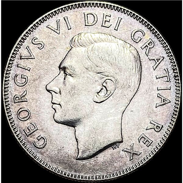 1948 Canada Silver 50 Cents NEARLY UNCIRCULATED