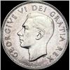 1948 Canada Silver 50 Cents NEARLY UNCIRCULATED