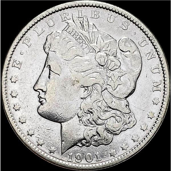 1901 Silver Morgan Dollar ABOUT UNCIRCULATED