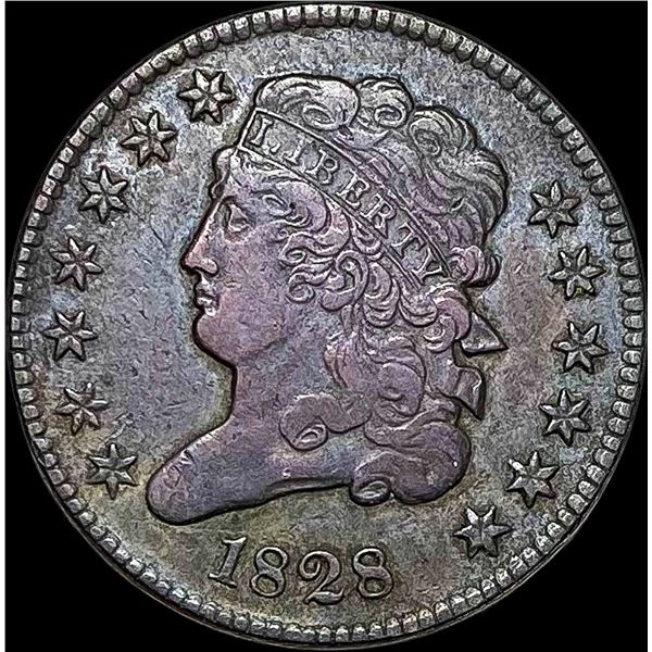 1828 Classic Head Half Cent NEARLY UNCIRCULATED