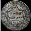 Image 2 : 1828 Classic Head Half Cent NEARLY UNCIRCULATED