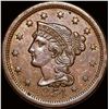 1854 Braided Hair Large Cent NEARLY UNCIRCULATED