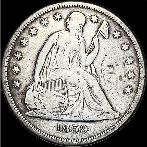 1859-O Silver Seated Liberty Dollar HIGH GRADE
