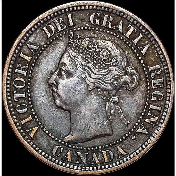 1891 Canada Bronze 1 Cent NEARLY UNCIRCULATED