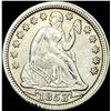 Image 1 : 1853 Arrows Seated Liberty Dime CLOSELY UNCIRCULATED