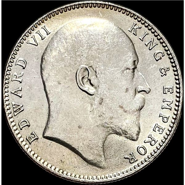 1907 Silver One Rupee India UNCIRCULATED