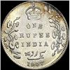 Image 2 : 1907 Silver One Rupee India UNCIRCULATED
