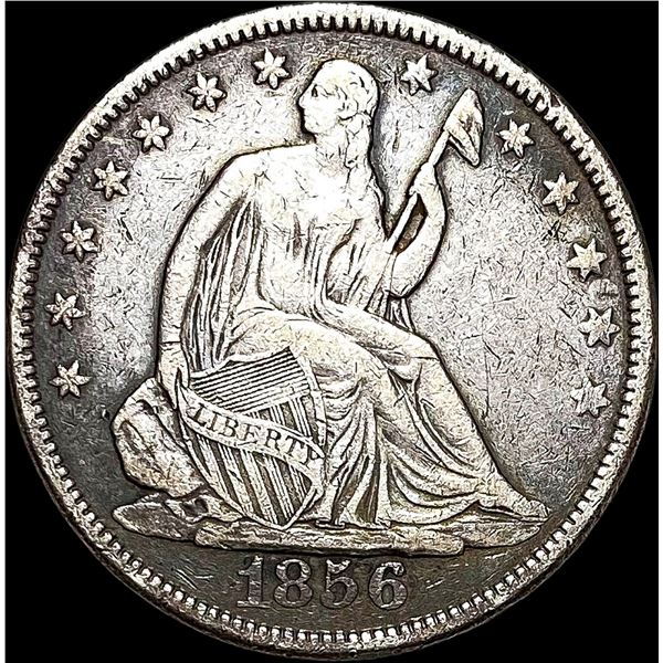 1856 Seated Liberty Half Dollar LIGHTLY CIRCULATED