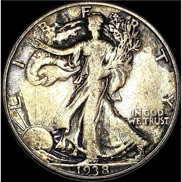 1938-D Walking Liberty Half Dollar LIGHTLY CIRCULATED