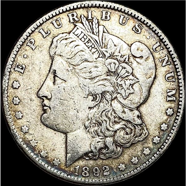 1892 Silver Morgan Dollar NEARLY UNCIRCULATED