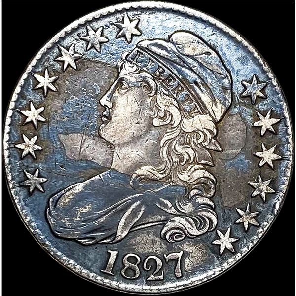 1827 Capped Bust Half Dollar NEARLY UNCIRCULATED