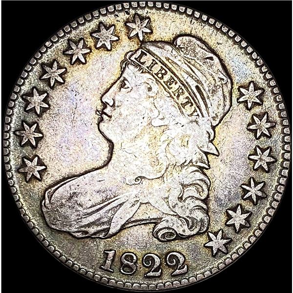 1822 Capped Bust Half Dollar NEARLY UNCIRCULATED
