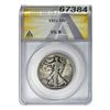 Image 1 : 1921 Walking Liberty Half Dollar ANACS VG8