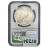 Image 2 : 1921 Silver Peace Dollar NGC AU58
