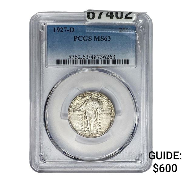 1927-D Standing Liberty Quarter PCGS MS63