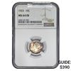 Image 1 : 1923 Mercury Silver Dime NGC MS64 FB