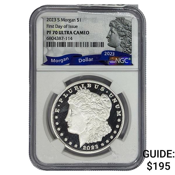2023-S Morgan Silver Dollar NGC PF70 Ultra Cameo