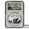 Image 1 : 2012 China Panda Silver 10 Yen NGC MS69 Early Release