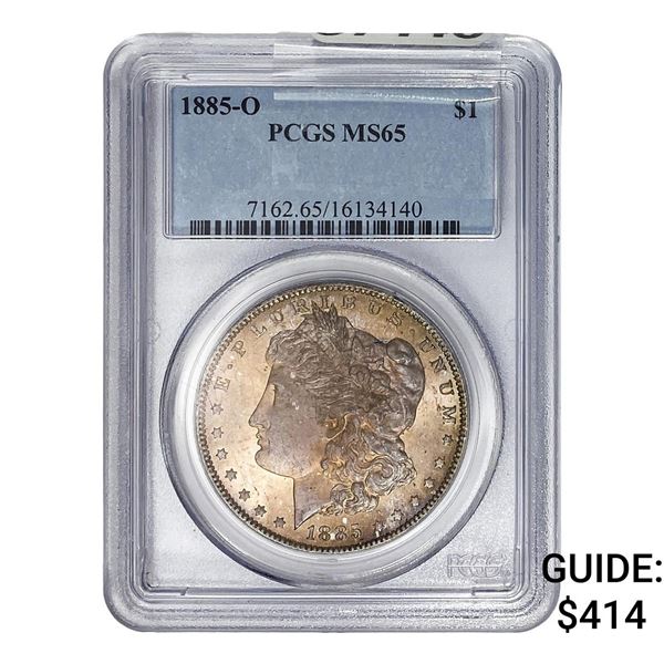 1885-O Morgan Silver Dollar PCGS MS65