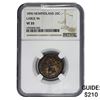 1896 NewFoundLand 20 Cents NGC VF35 LG 96