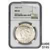 Image 1 : 1922-S Silver Peace Dollar NGC MS62