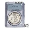 1884-S Morgan Silver Dollar PCGS AU50