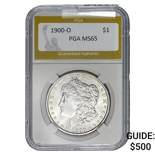 1900-O Morgan Silver Dollar PGA MS65