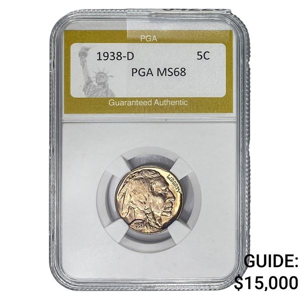 1938-D Buffalo Nickel PGA MS68