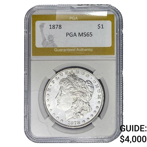 1878 Morgan Silver Dollar PGA MS65