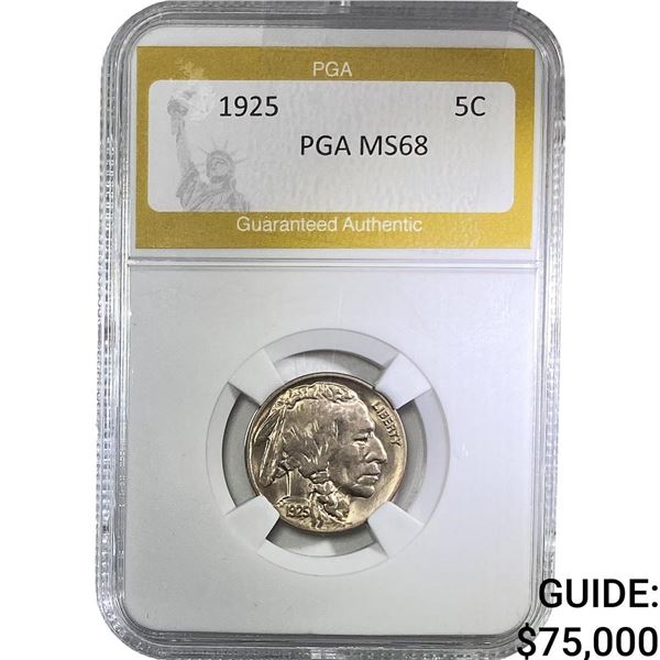 1925 Buffalo Nickel PGA MS68