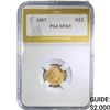 Image 1 : 1857 Rare Gold Dollar PGA MS63
