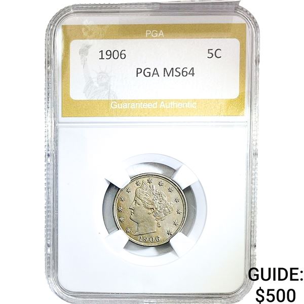 1906 Liberty Victory Nickel PGA MS64