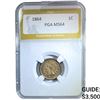 Image 1 : 1864 Indian Head Cent PGA MS64