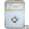 Image 1 : 1852 Seated Liberty Half Dime PGA MS65