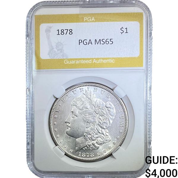 1878 Morgan Silver Dollar PGA MS65