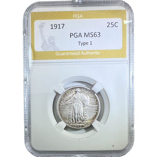 1917 Standing Liberty Quarter PGA MS63