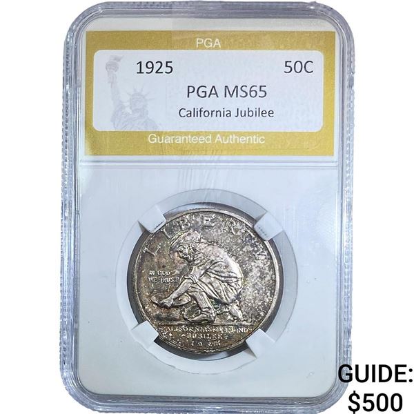 1925 Jubilee Half Dollar PGA MS65