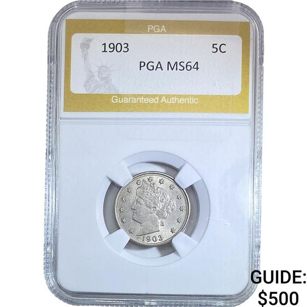1903 Liberty Victory Nickel PGA MS64