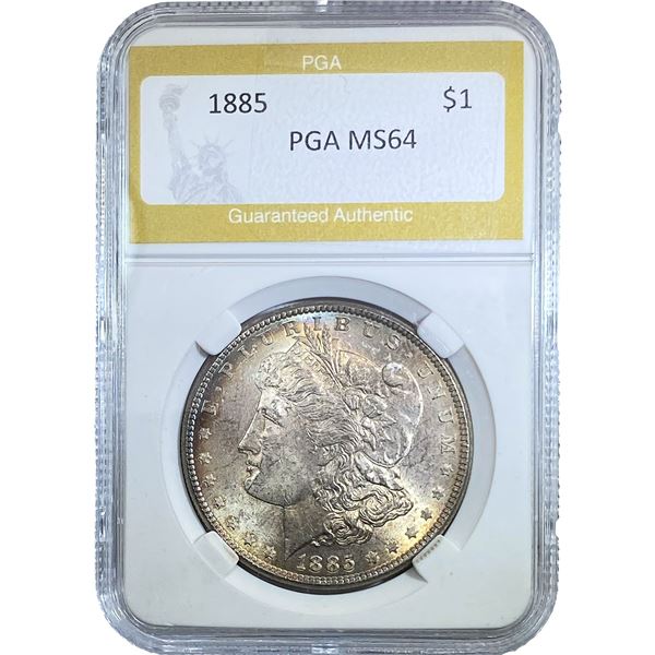 1885 Morgan Silver Dollar PGA MS64