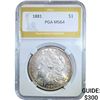 Image 1 : 1881 Morgan Silver Dollar PGA MS64