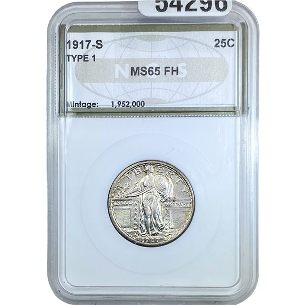 1917-S Standing Liberty Quarter NGS MS65 FH TY 1