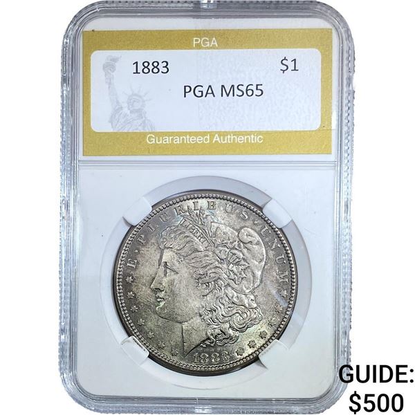 1883 Morgan Silver Dollar PGA MS65
