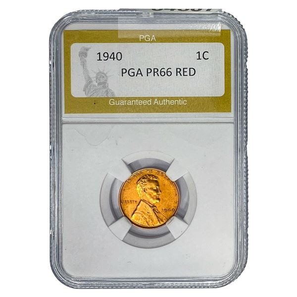 1940 Wheat Cent PGA PR66 Red