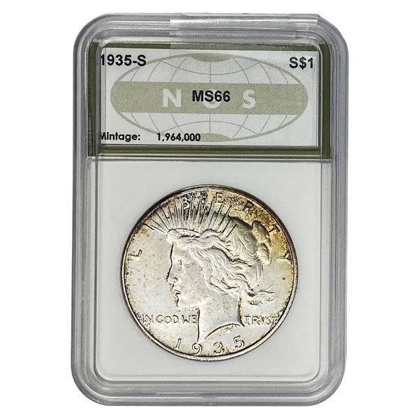1935-S Silver Peace Dollar NGS MS66