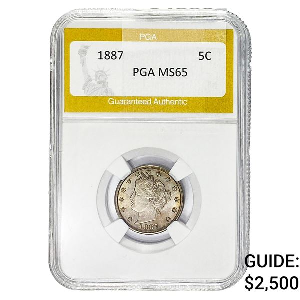 1887 Liberty Victory Nickel PGA MS65