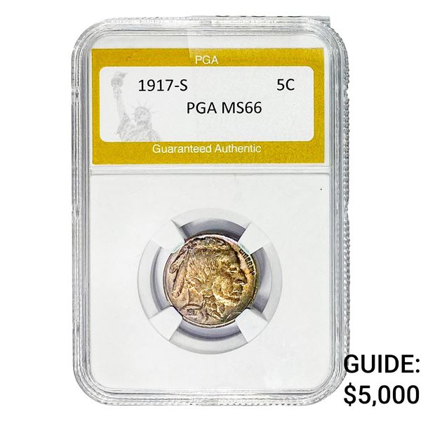 1917-S Buffalo Nickel PGA MS66