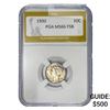 Image 1 : 1930 Mercury Silver Dime PGA MS66 FSB
