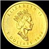 Image 1 : 1996 1/10oz Gold Canadian $5 Maple Leaf SUPERB GEM BU